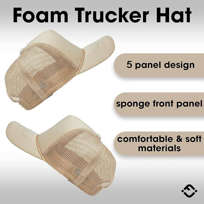 Funky Junque - Foam Snapback Trucker Hat - Camel