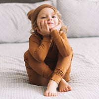 Caramel Bamboo Long Sleeve 2 Piece Set