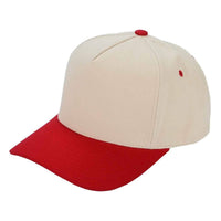 MiMi Wholesale - TCM0002 Two Tone Canvas Trucker Hat: Red