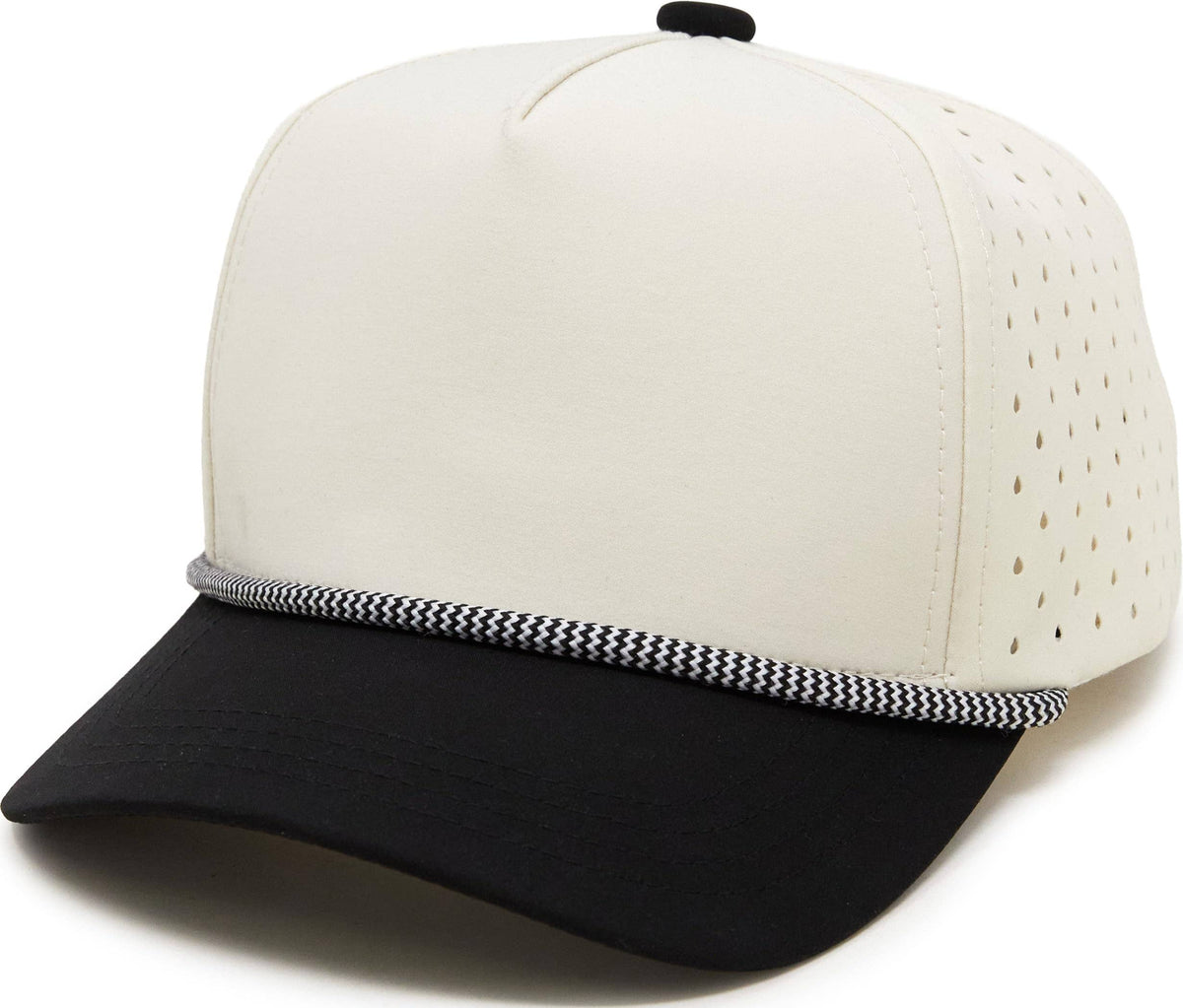 Funky Junque - Kid's Golf Hat - Black/Beige: Medium/Large