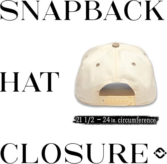 Funky Junque - Two Tone Vintage Snapback Hat - Khaki/Beige