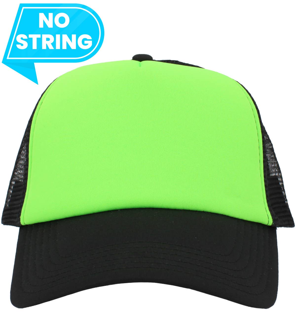 Classic Foam Front Trucker Hat: Green-White