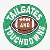 Trendy Transfers - Tailgates And Touchdowns Embroidered HAT/POCKET Patch: Maroon