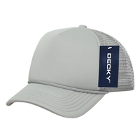 Youth Trucker Foam Hat: Black-White