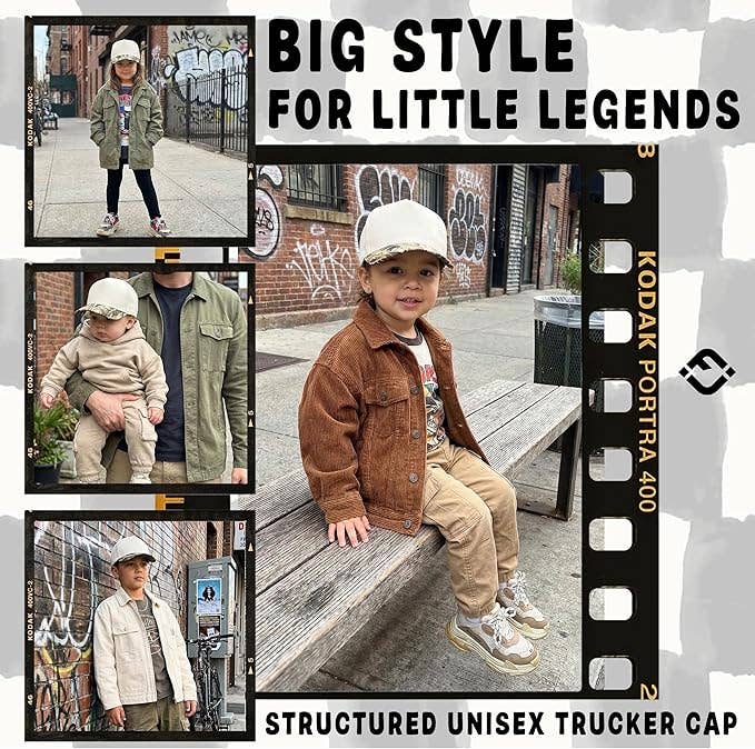 Funky Junque - Kids/Baby Two Tone Vintage Cap - Realtree Camo/Beige: Kids (2-9 Years)