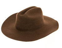 Queens INC - Cowboy hat in 100% Australian wool.: IVORY / ONE SIZE