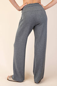 Rae Mode Modal Scuba Straight Pant: Mocha Cream
