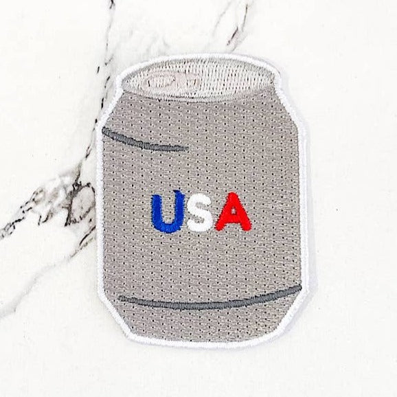 USA Drink Can Trucker Hat Patch