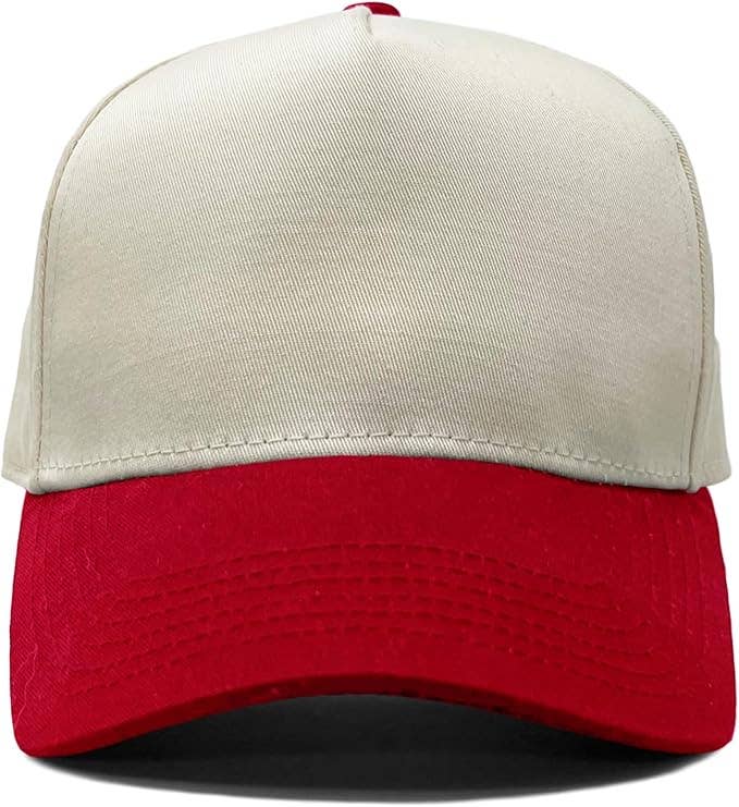 Funky Junque - Kids/Baby Two Tone Vintage Cap - Red/Beige: Kids (2-9 Years)