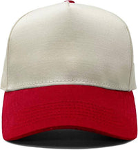 Funky Junque - Kids/Baby Two Tone Vintage Cap - Red/Beige: Kids (2-9 Years)