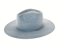 DNMC - Stiff Brim Rancher Hat - Premium Vegan Suede: Teal