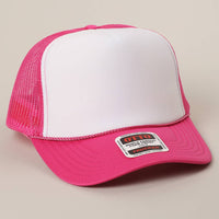 Classic Foam Front Trucker Hat: Brown-Tan
