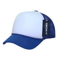 Youth Trucker Foam Hat: Blue-White