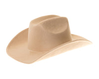 DNMC - Cattleman Cowboy-Cowgirl Hat - Vegan Suede - 12+ Colors!: Teal
