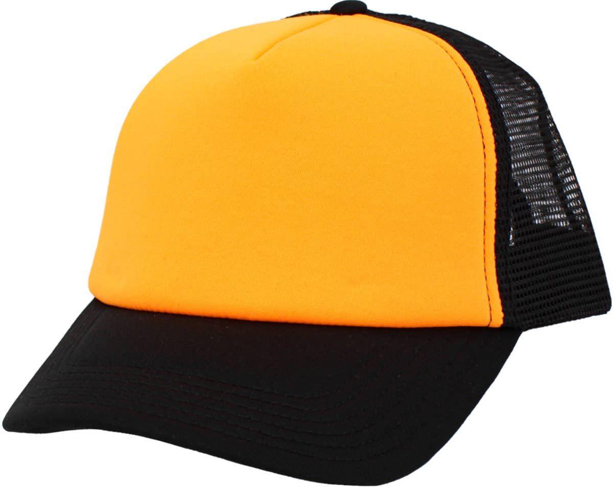 Classic Foam Front Trucker Hat: Black