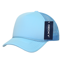 Youth Trucker Foam Hat: Blue-White