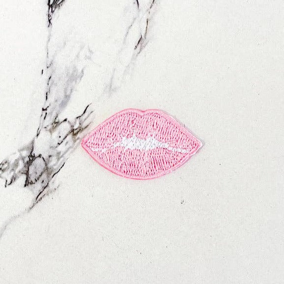 Pink Kiss Lips Trucker Hat Patch