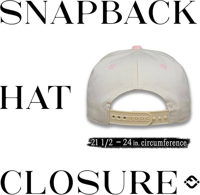 Funky Junque - Two Tone Vintage Snapback Hat - Light Pink/Beige