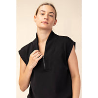 Rae Mode Modal Scuba Luxe V-Neck Sleeveless Top and Shorts Set: Paradise Blue