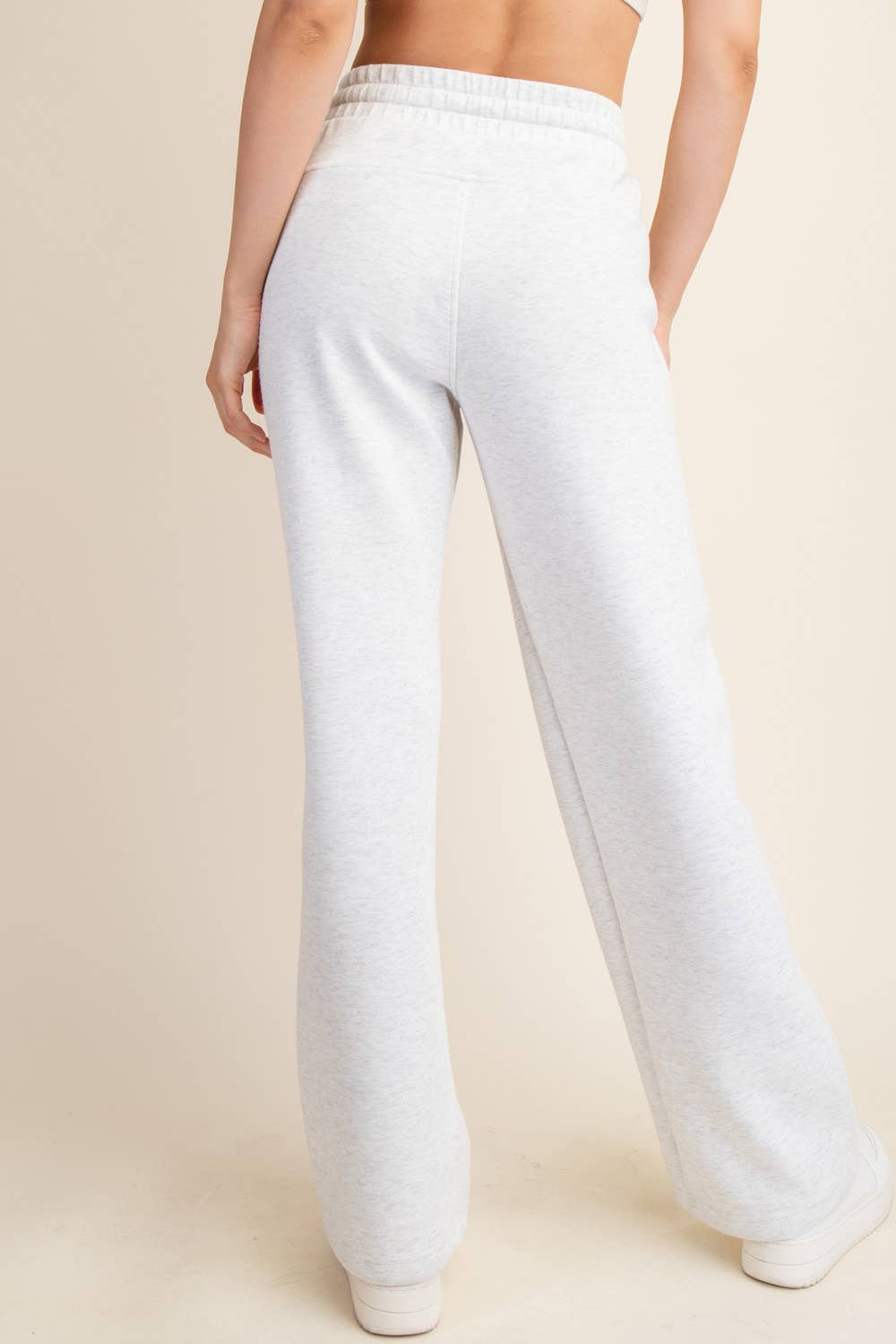 Rae Mode Modal Scuba Straight Pant: Mocha Cream