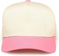 Funky Junque - Two Tone Vintage Snapback Hat - Pink/Beige