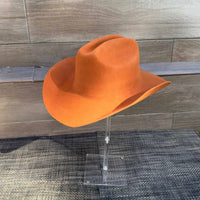 Queens INC - Cowboy hat in 100% Australian wool.: IVORY / ONE SIZE