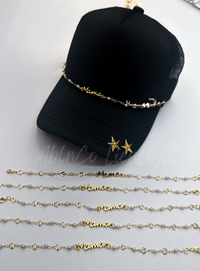 ABLN Boutique - Trucker hat chains hat jewelry accessories pearls mama chain