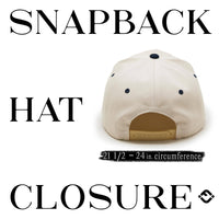 Funky Junque - Two Tone Vintage Snapback Hat - Star Print - Navy/Beige