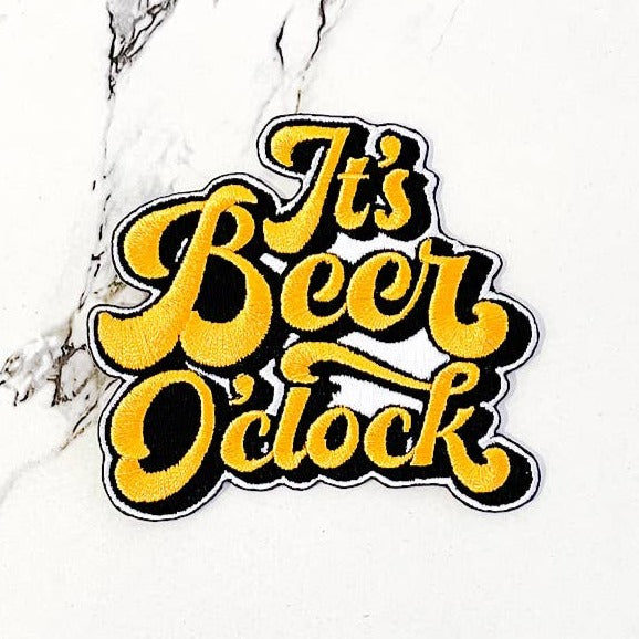 It's Beer O'clock Trucker Hat Patch