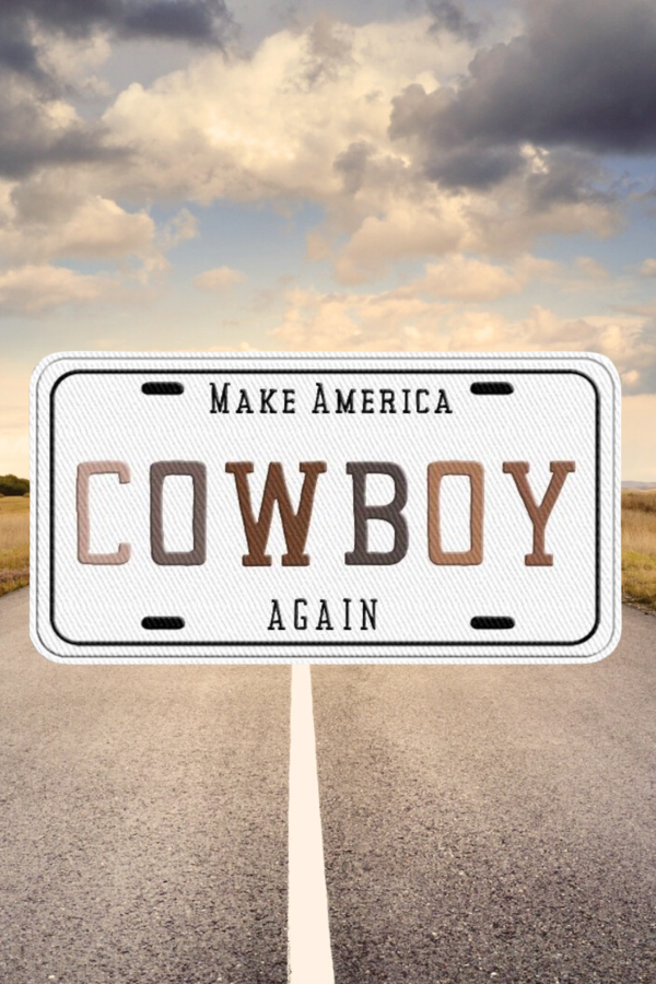 Nash Grey - Make America Cowboy Again License Patch