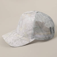Classic Foam Front Trucker Hat: White Camo