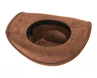 DNMC - Cattleman Cowboy-Cowgirl Hat - Vegan Suede - 12+ Colors!: Teal
