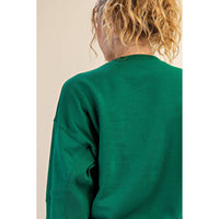 Rae Mode French Terry Kelly Green Oversized Vest Top and Biker Shorts Set