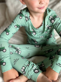 Bamboo AFC Green Tractor Baby/Toddler Pajamas