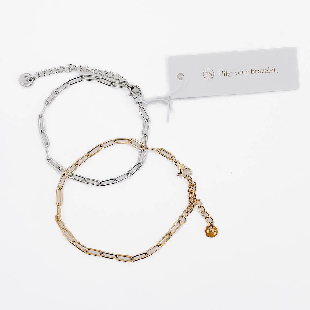 Pretty Simple Chanelle Custom Charm Bracelets - WATERPROOF: Gold