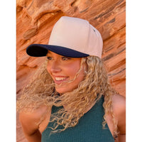 MiMi Wholesale - TCM0002 Two Tone Canvas Trucker Hat: Denim