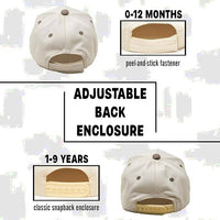 Funky Junque - Kids/Baby Two Tone Vintage Cap - Khaki/Beige: Kids (2-9 Years)