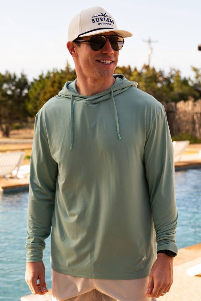 BURLEBO Performance Hoodie - Ocean Swell