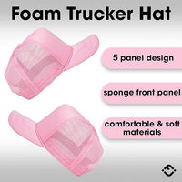 Funky Junque - Foam Snapback Trucker Hat - Light Pink