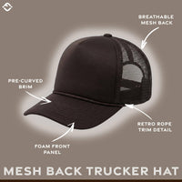 Funky Junque - Foam Snapback Trucker Hat - Brown