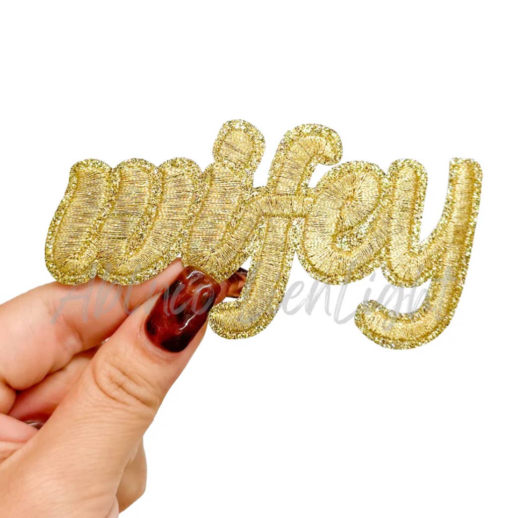 ABLNco - Gold Wifey Glitter Patch 