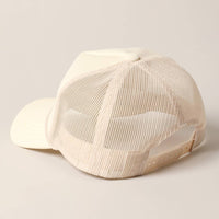 Classic Foam Front Trucker Hat: Lavender-Cream
