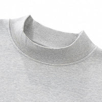 Sodalemon - Unisex Fall Cozy Fleece Mock Neck Sweatshirt: Black / S