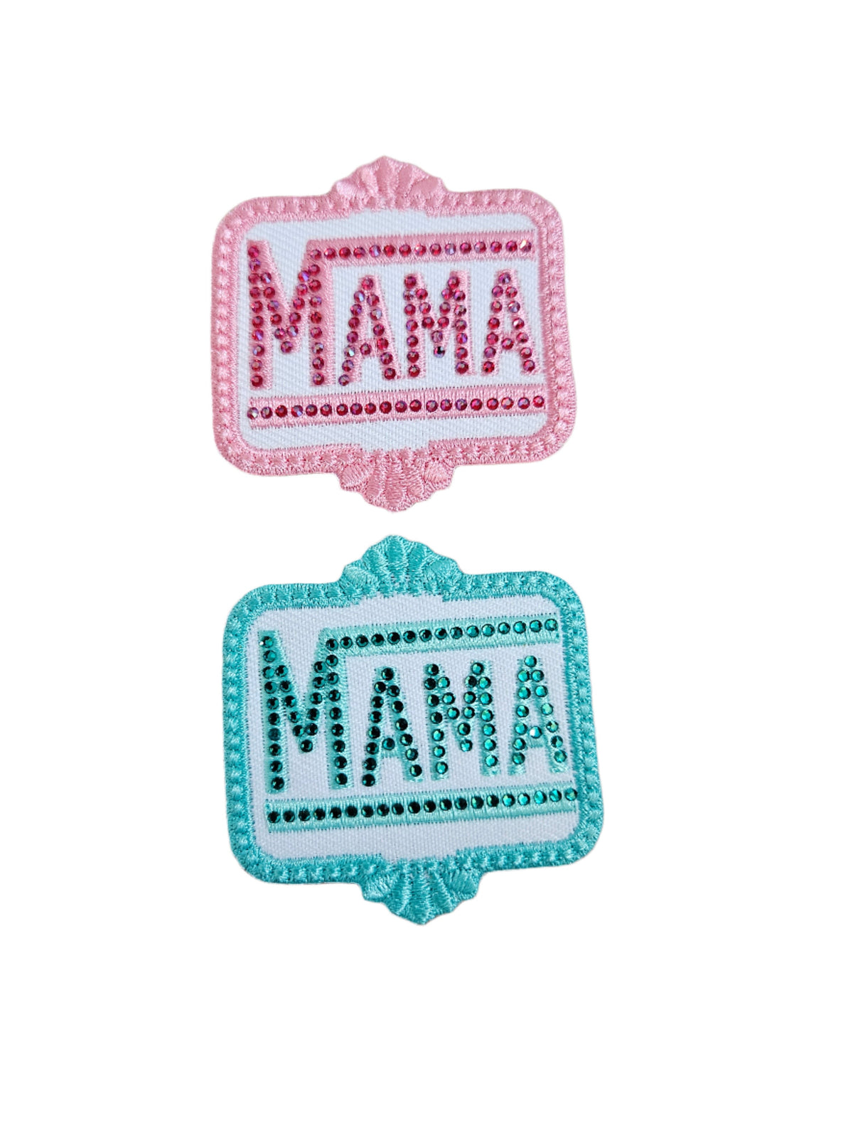 Small Mama Jewel Teal Patch