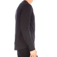 LONG SLEEVE HENLEY BLACK