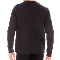 LONG SLEEVE HENLEY BLACK