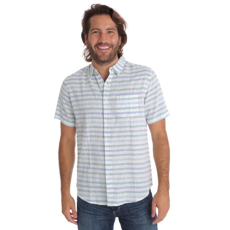 Striped Linen Men's Shirt