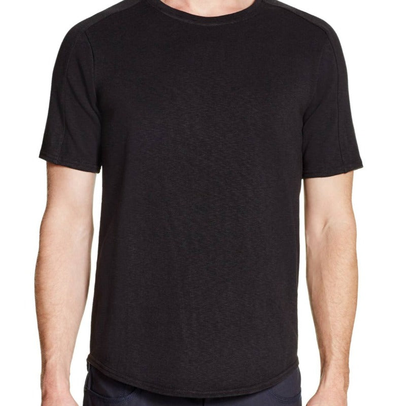 Men's Plain Black Short Sleeve Tee