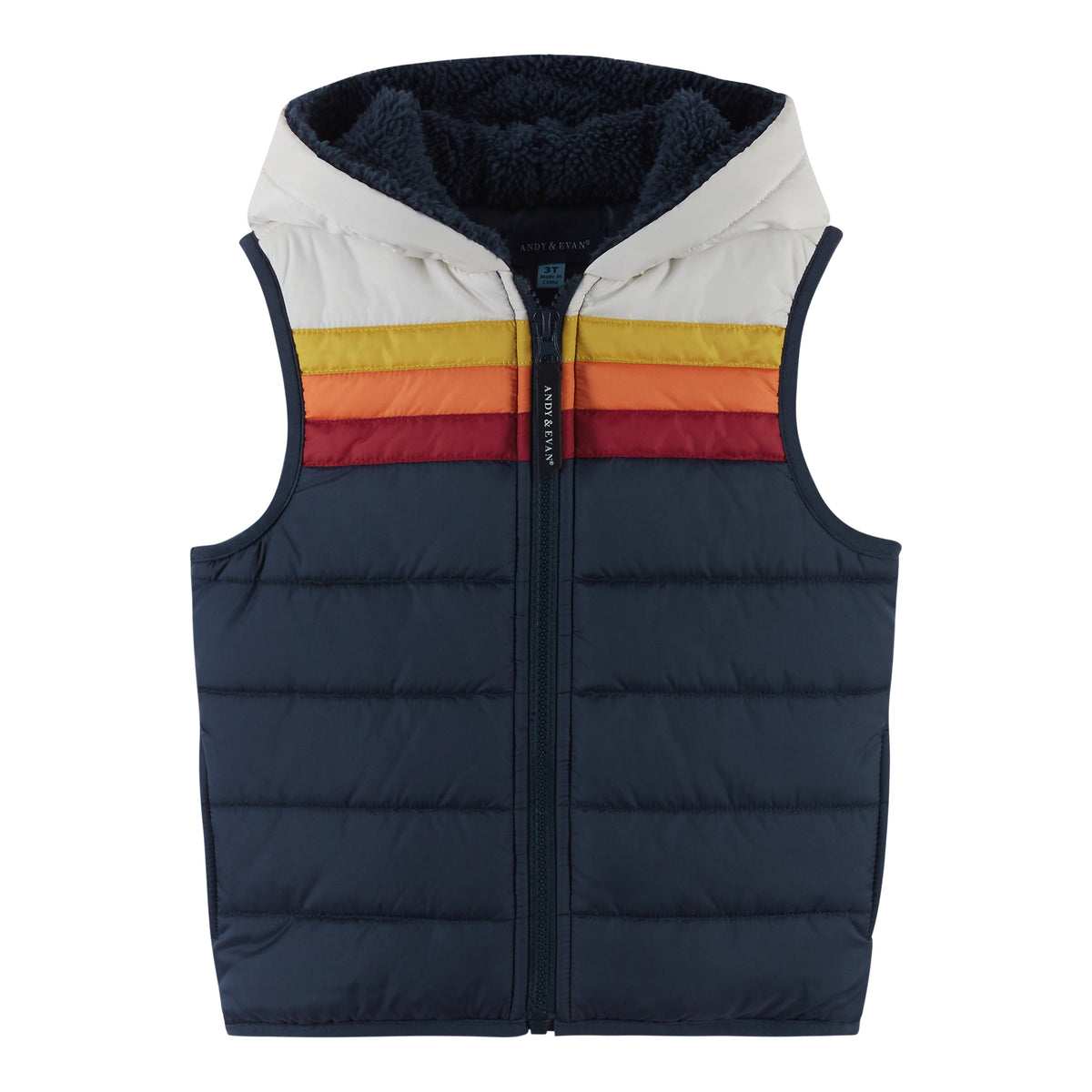 Hooded Puffer Vest Set