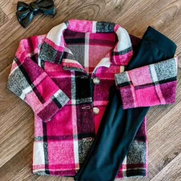 Pink Flannel Shacket